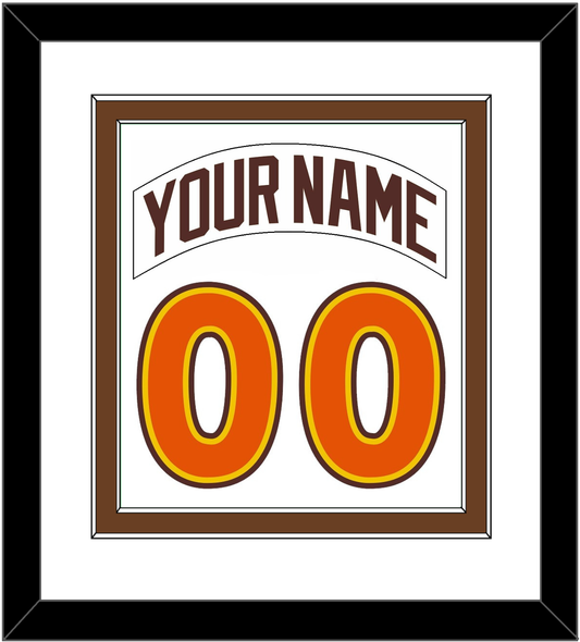 San Diego Nameplate & Number Combined - Home White (1980-1984) - Signature Tier 1