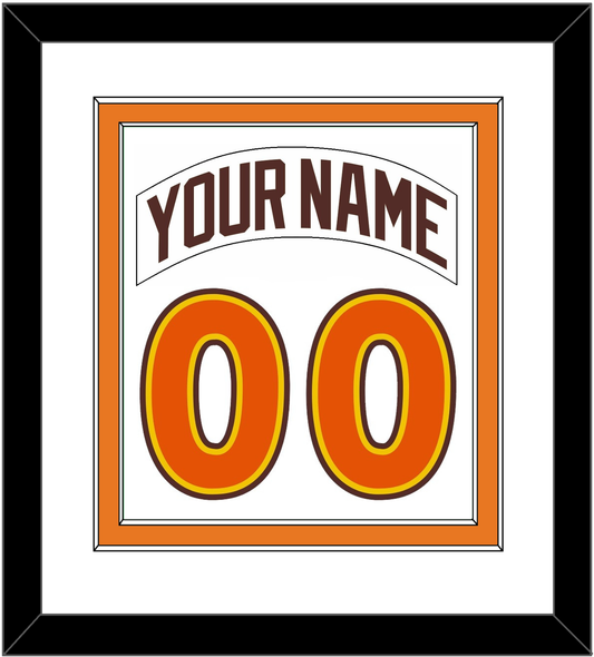 San Diego Nameplate & Number Combined - Home White (1980-1984) - Signature Tier 2
