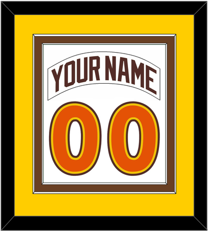 San Diego Nameplate & Number Combined - Home White (1980-1984) - Signature Tier 4