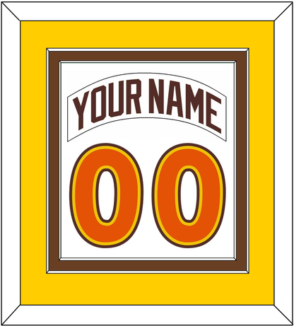 San Diego Nameplate & Number Combined - Home White (1980-1984) - Signature Tier 4