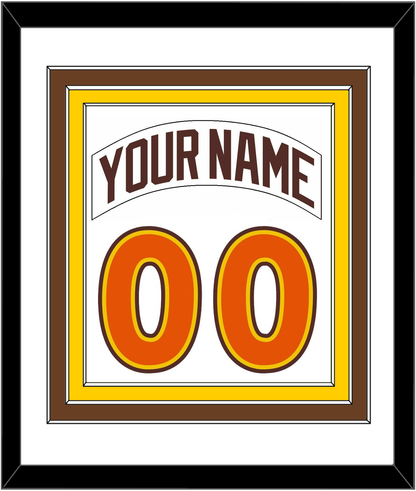 San Diego Nameplate & Number Combined - Home White (1980-1984) - Premier Tier 1