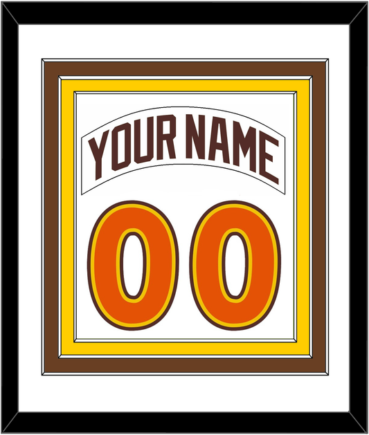 San Diego Nameplate & Number Combined - Home White (1980-1984) - Premier Tier 1