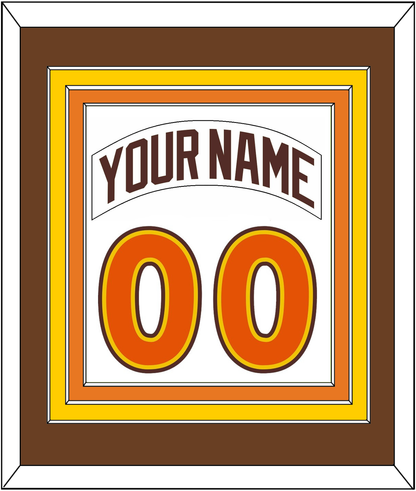 San Diego Nameplate & Number Combined - Home White (1980-1984) - Premier Tier 2