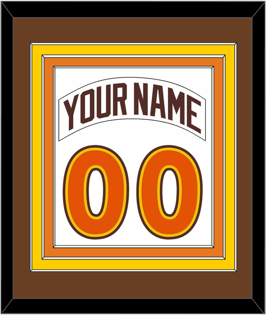 San Diego Nameplate & Number Combined - Home White (1980-1984) - Premier Tier 2