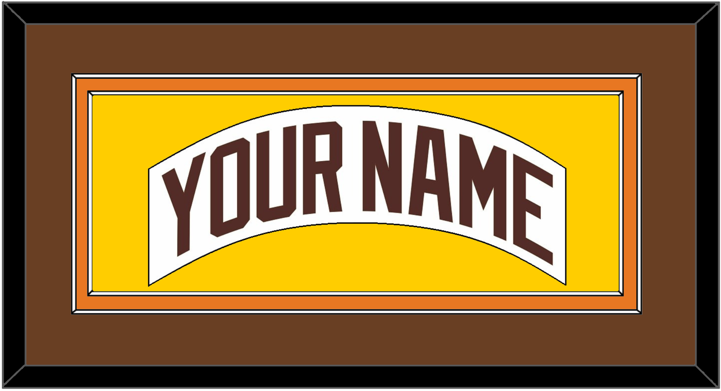 San Diego Nameplate - Home White (1980-1984) - Signature Tier 3