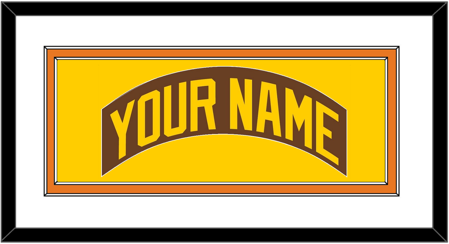 San Diego Nameplate - Road Brown (1980-1984) - Signature Tier 1