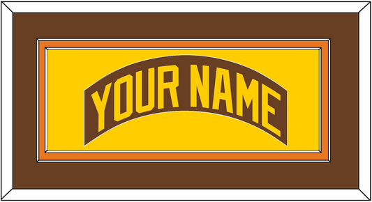 San Diego Nameplate - Road Brown (1980-1984) - Signature Tier 2