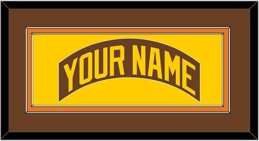 San Diego Nameplate - Road Brown (1980-1984) - Signature Tier 2
