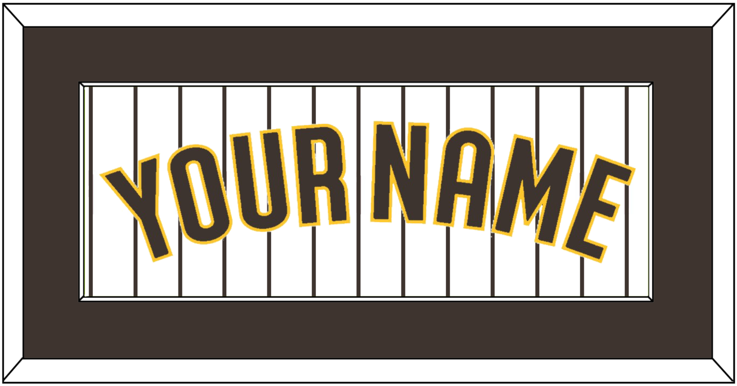 San Diego Name - Home White Pinstripes - Essential Tier 1