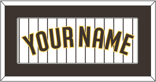 San Diego Name - Home White Pinstripes - Essential Tier 1
