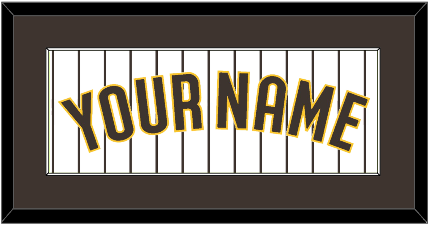 San Diego Name - Home White Pinstripes - Essential Tier 1