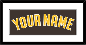 San Diego Name - Alternate Brown - Single Mat 1