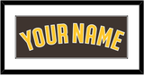 San Diego Name - Alternate Brown - Single Mat 1