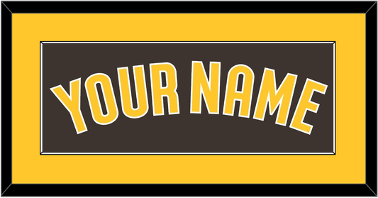 San Diego Name - Alternate Brown - Essential Tier 2