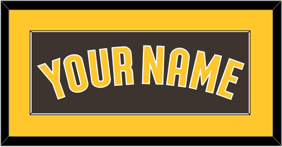 San Diego Name - Alternate Brown - Single Mat 2