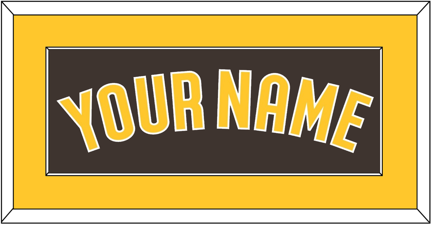 San Diego Name - Alternate Brown - Essential Tier 2