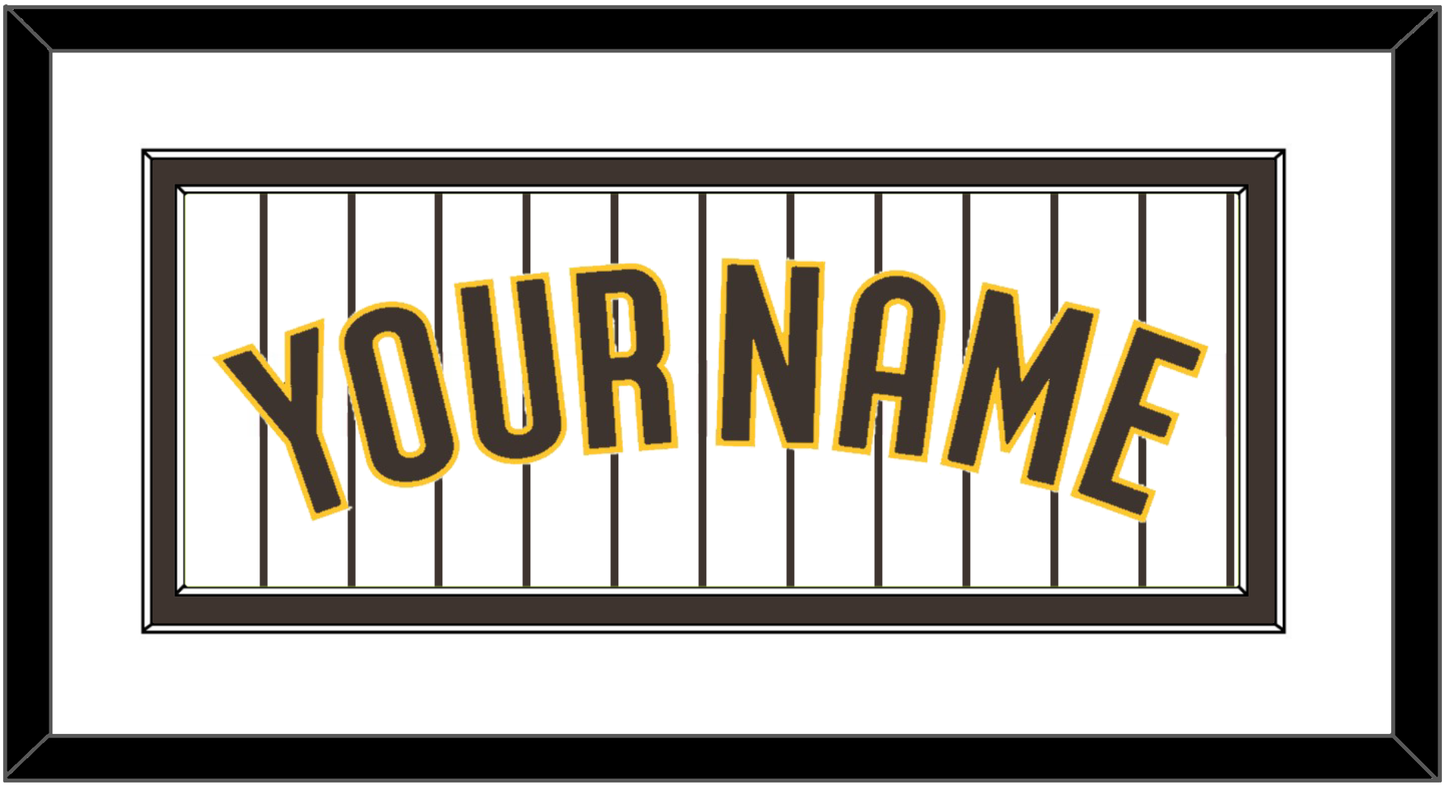 San Diego Name - Home White Pinstripes - Signature Tier 2