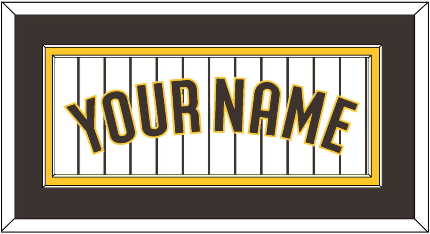 San Diego Name - Home White Pinstripes - Signature Tier 3
