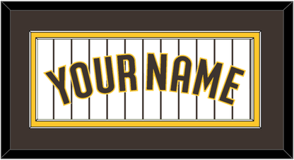 San Diego Name - Home White Pinstripes - Signature Tier 3