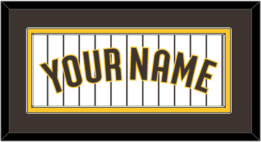 San Diego Name - Home White Pinstripes - Signature Tier 3