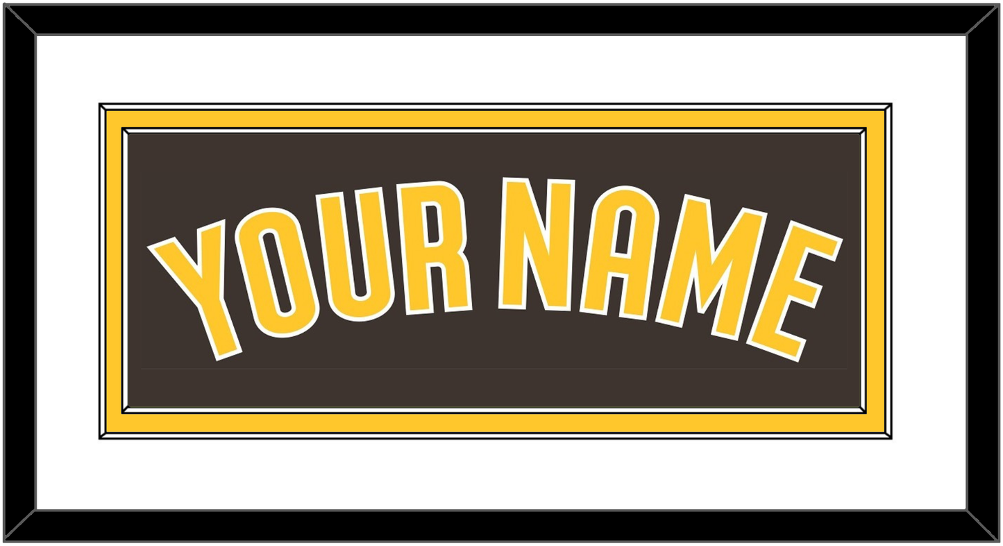 San Diego Name - Alternate Brown - Signature Tier 1