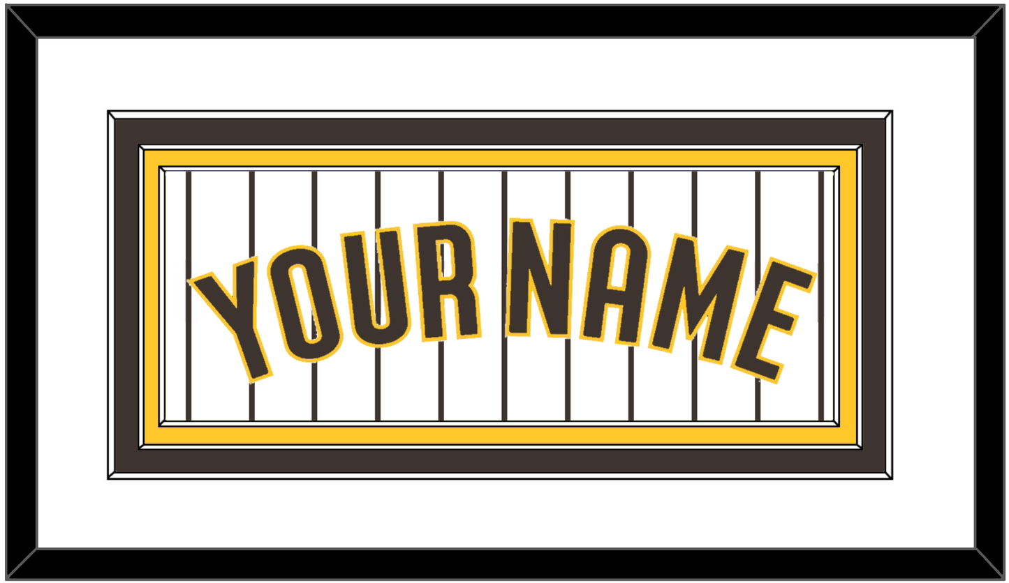 San Diego Name - Home White Pinstripes - Premier Tier 1