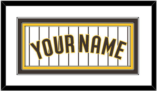 San Diego Name - Home White Pinstripes - Premier Tier 1