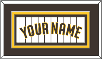 San Diego Name - Home White Pinstripes - Premier Tier 2