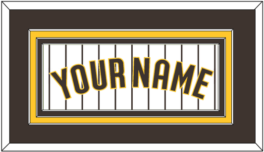 San Diego Name - Home White Pinstripes - Premier Tier 2