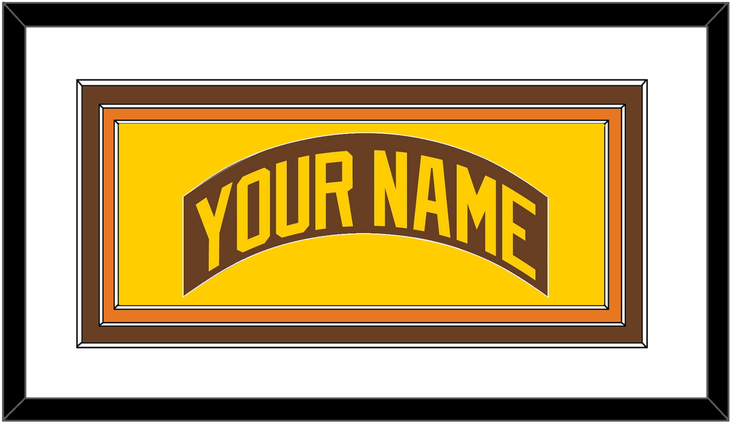 San Diego Nameplate - Road Brown (1980-1984) - Premier Tier 1