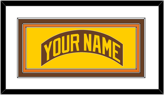 San Diego Nameplate - Road Brown (1980-1984) - Premier Tier 1