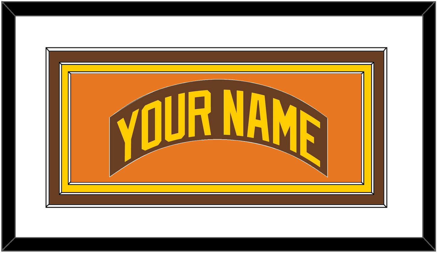 San Diego Nameplate - Road Brown (1980-1984) - Premier Tier 2