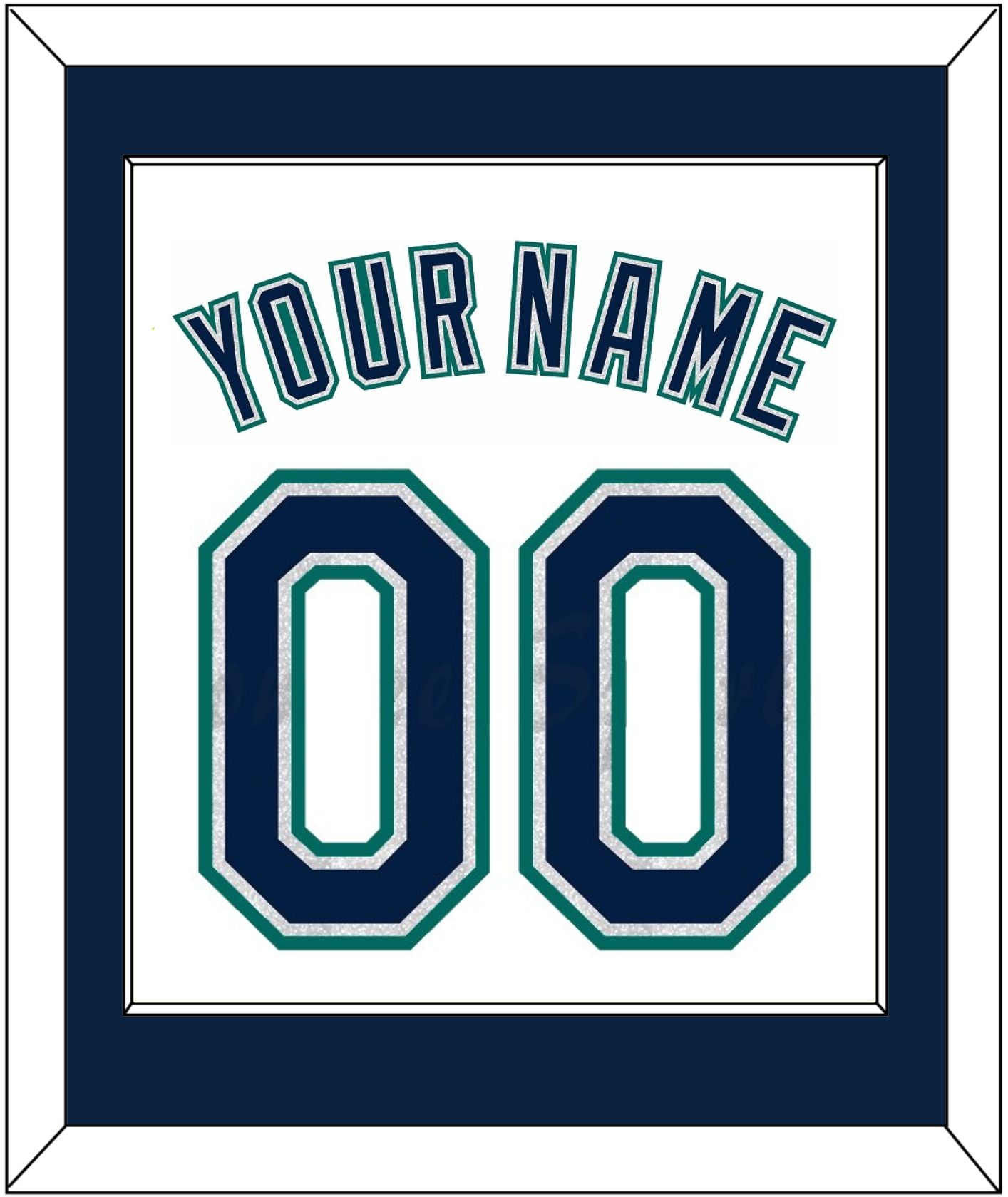 Seattle Name & Number - Home White - Essential Tier 1