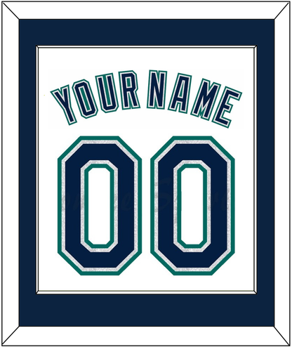 Seattle Name & Number - Home White - Essential Tier 1
