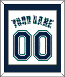 Seattle Name & Number - Home White - Single Mat 1