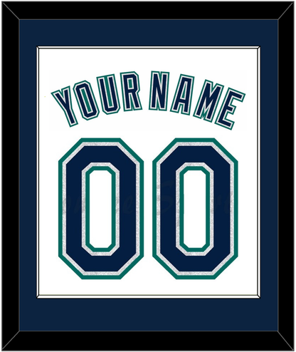 Seattle Name & Number - Home White - Essential Tier 1