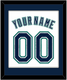 Seattle Name & Number - Home White - Single Mat 1