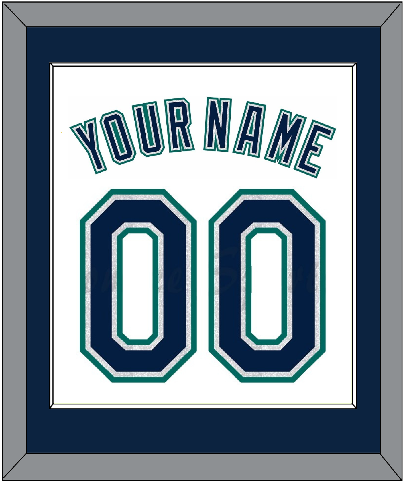 Seattle Name & Number - Home White - Essential Tier 1