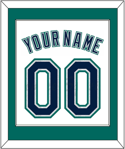Seattle Name & Number - Home White - Essential Tier 2