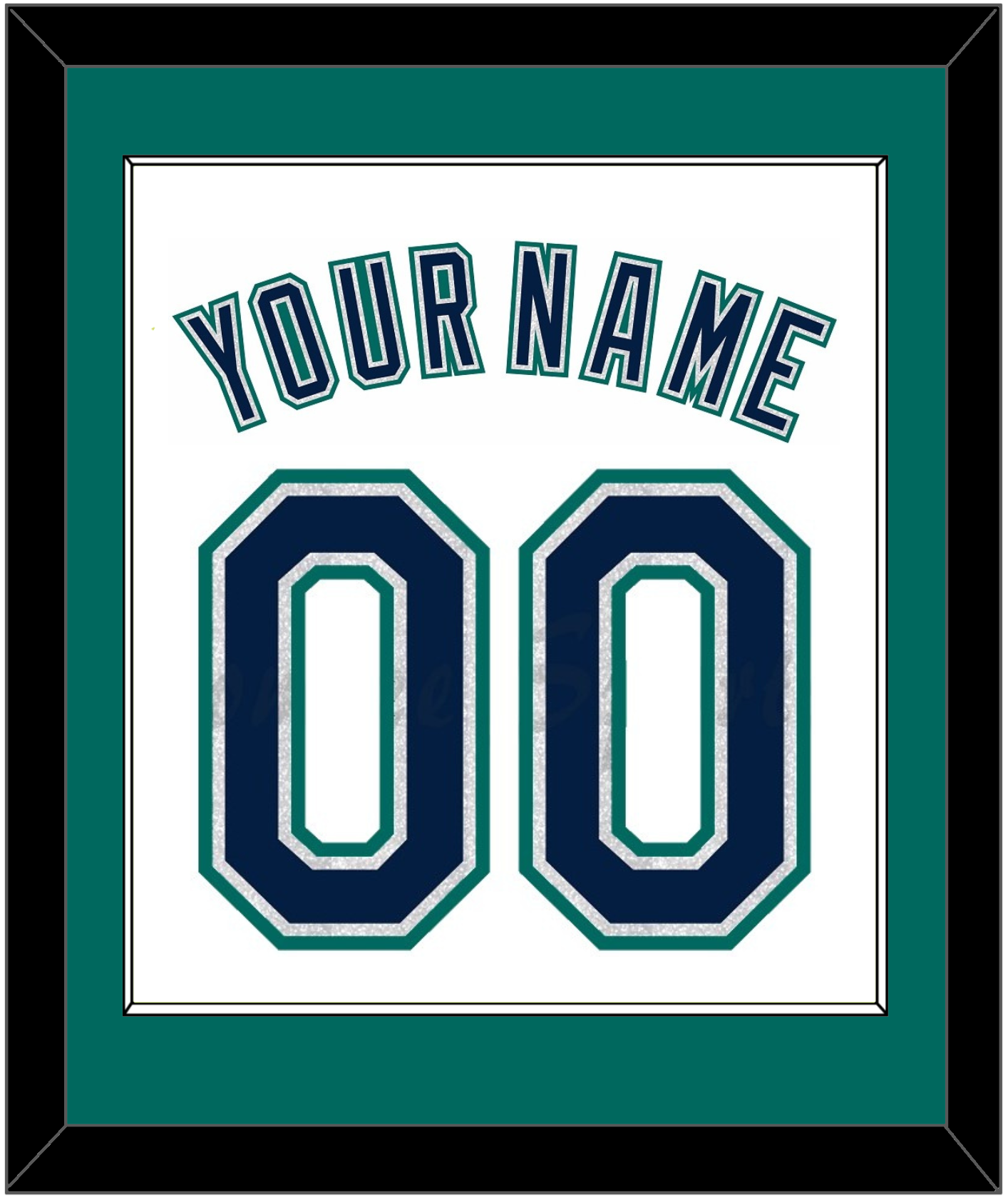 Seattle Name & Number - Home White - Essential Tier 2