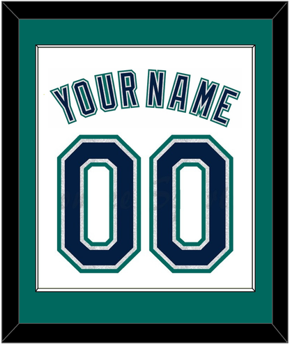 Seattle Name & Number - Home White - Essential Tier 2