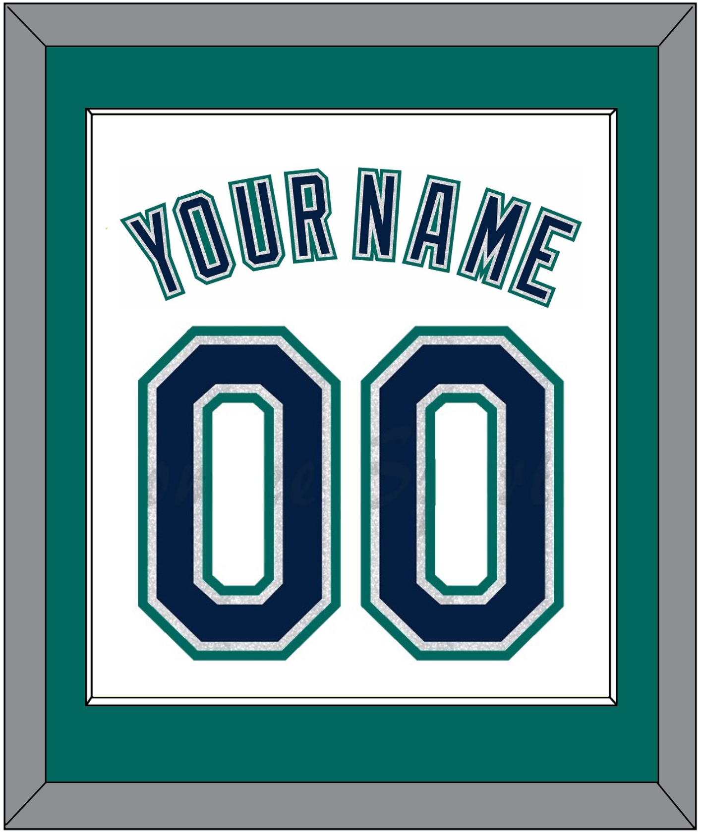 Seattle Name & Number - Home White - Essential Tier 2