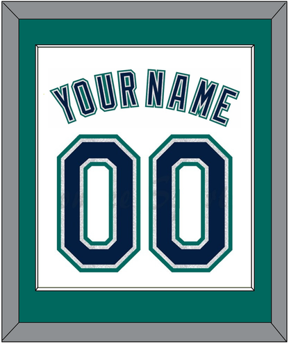 Seattle Name & Number - Home White - Essential Tier 2