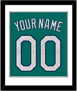 Seattle Name & Number - Alternate Home Green - Single Mat 1