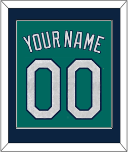 Seattle Name & Number - Alternate Home Green - Single Mat 2