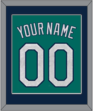 Seattle Name & Number - Alternate Home Green - Single Mat 2