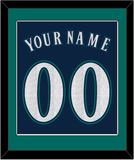 Seattle Name & Number - Alternate Road Navy - Single Mat 2