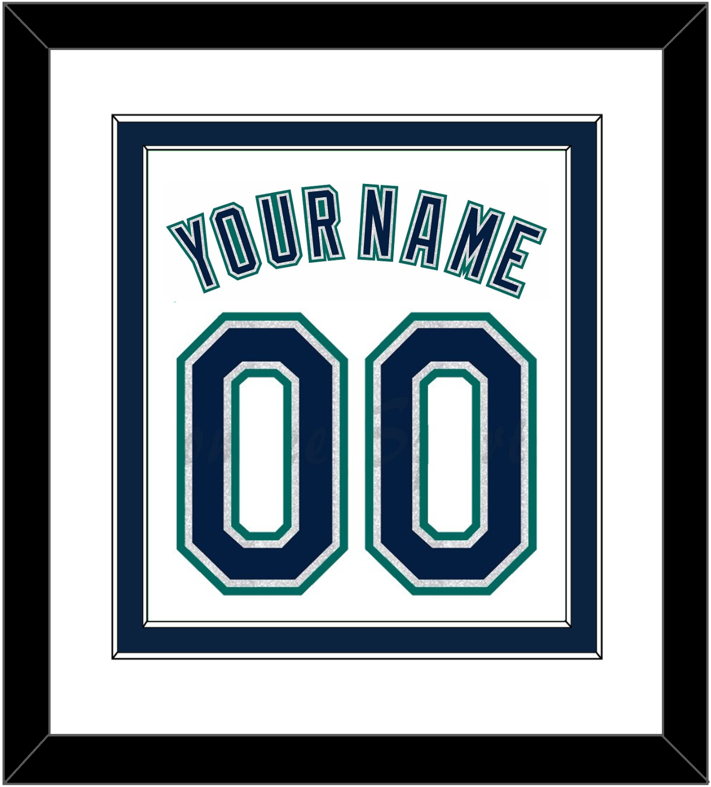 Seattle Name & Number - Home White - Signature Tier 1