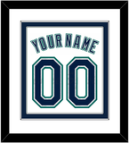 Seattle Name & Number - Home White - Double Mat 1