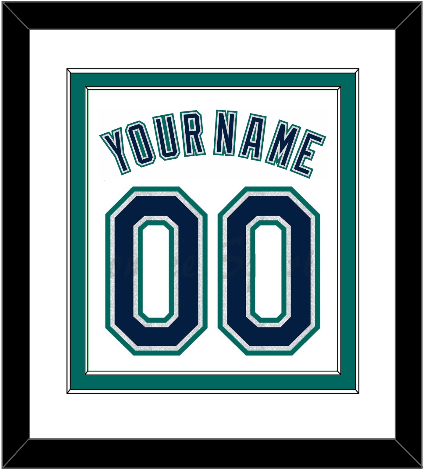 Seattle Name & Number - Home White - Signature Tier 2